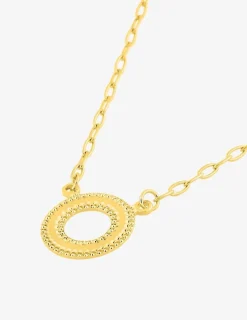 Collier cercle fantaisie or jaune 375‰ SO OR