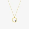 Collier cercle or jaune 375‰ et saphir SO OR