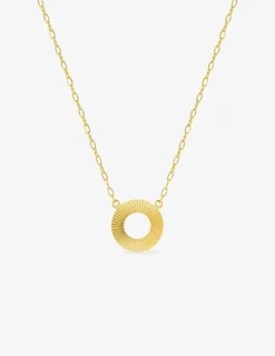 Collier cercle rainuré or jaune 375‰ SO OR