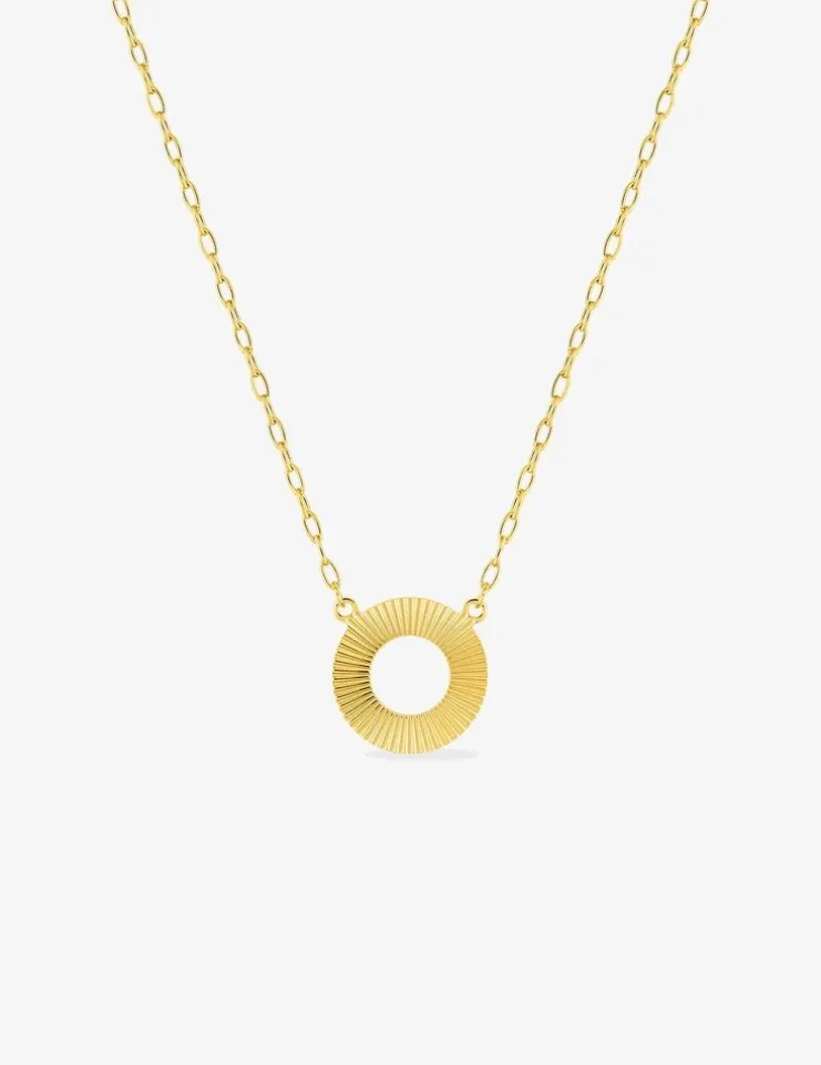 Collier cercle rainuré or jaune 375‰ SO OR