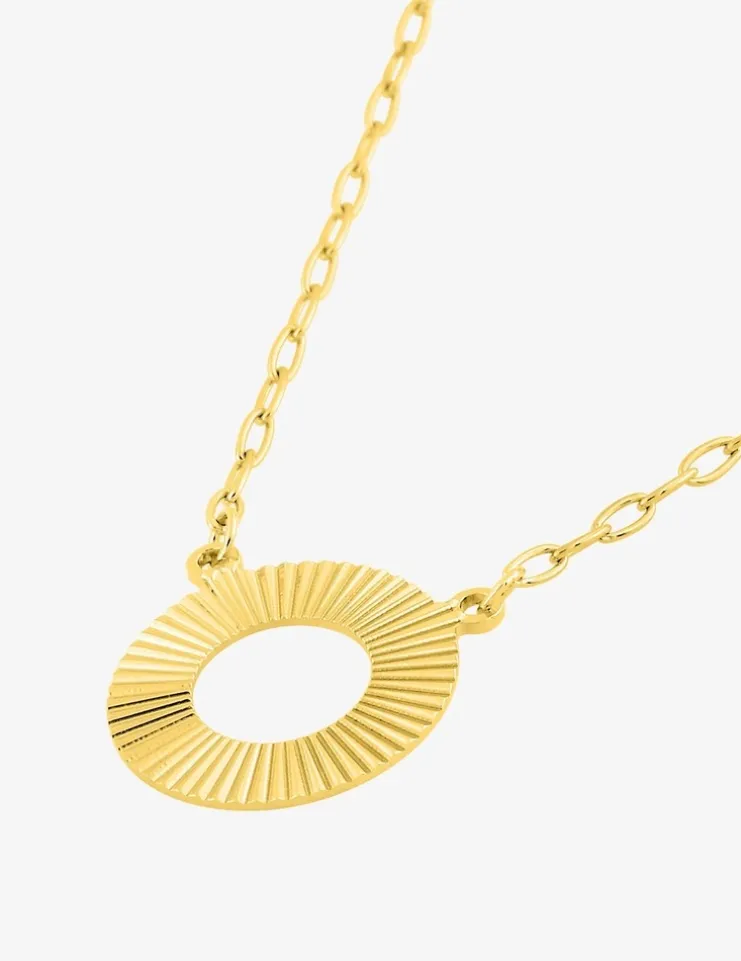 Collier cercle rainuré or jaune 375‰ SO OR