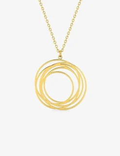 Collier cercles acier doré SO OR