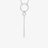 Collier cercles et bâton argent 925‰ rhodié SO OR