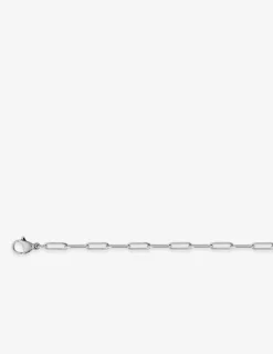Collier chaine acier en maille forçat arrondie SO OR