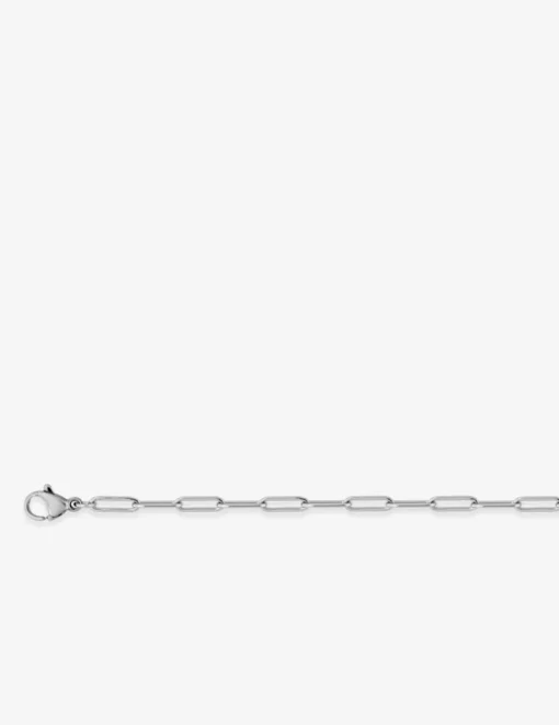 Collier chaine acier en maille forçat arrondie SO OR