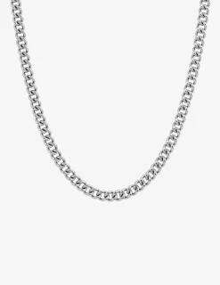 Collier chaine acier maille fantaisie unicolore SO OR