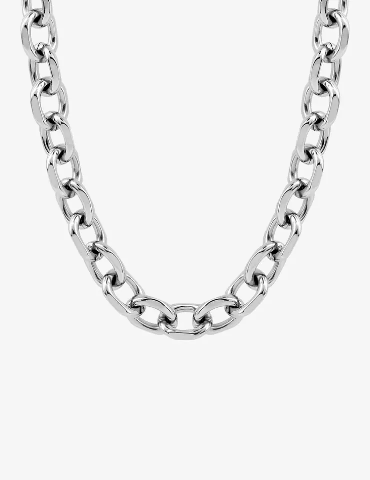 Collier chaine en acier maille forçat SO OR