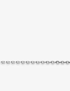 Collier chaine forçat diamantée en argent 925 ‰ rhodié 3,20 mm de largeur SO OR