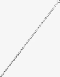 Collier chaine forçat diamantée en argent 925 ‰ rhodié 3,20 mm de largeur SO OR