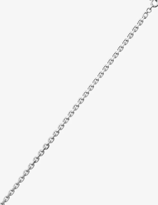 Collier chaine forçat diamantée en argent 925 ‰ rhodié 3,20 mm de largeur SO OR