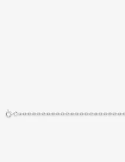 Collier chaine forçat en argent 925 ‰ rhodié 2,50 mm de largeur SO OR