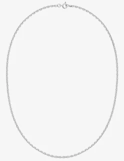 Collier chaine forçat en argent 925 ‰ rhodié 2,50 mm de largeur SO OR