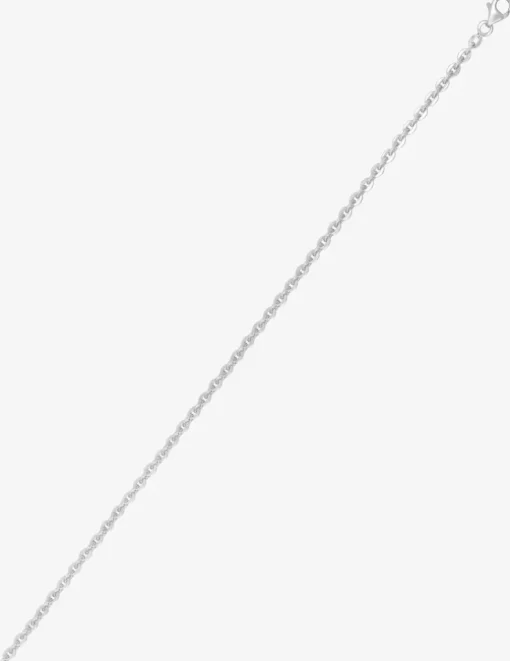 Collier chaine forçat miroir en argent 925 ‰ rhodié SO OR