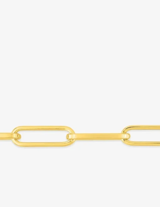 Collier chaine forçat rectangle en plaqué or SO OR