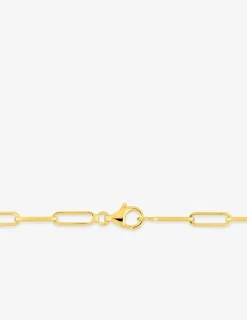 Collier chaine forçat rectangle en plaqué or SO OR