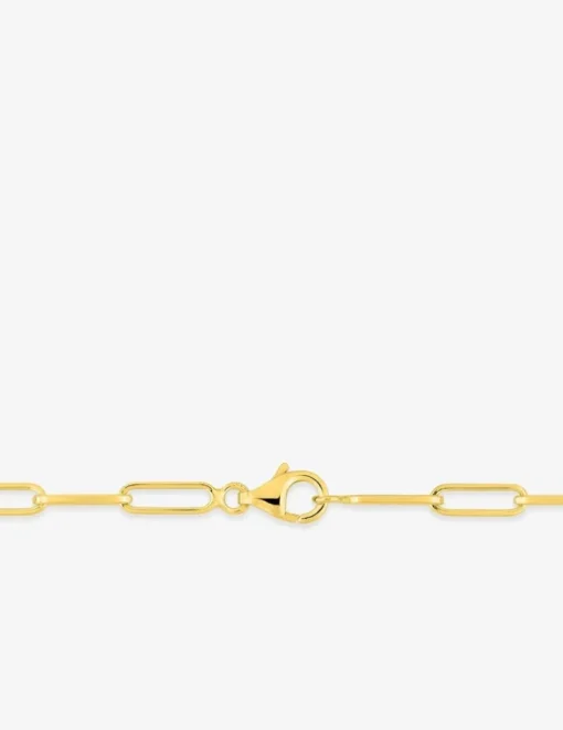 Collier chaine forçat rectangle en plaqué or SO OR