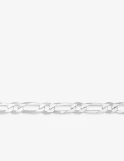 Collier chaîne alternée 1+1 7 mm argent 925‰ rhodié SO OR