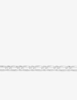 Collier chaîne alternée 1+1 5 mm argent 925‰ rhodié SO OR