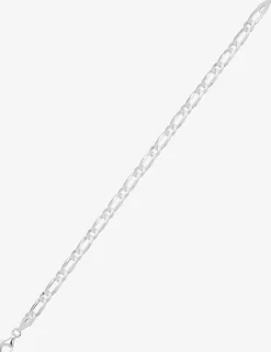Collier chaîne alternée 1+1 5 mm argent 925‰ rhodié SO OR