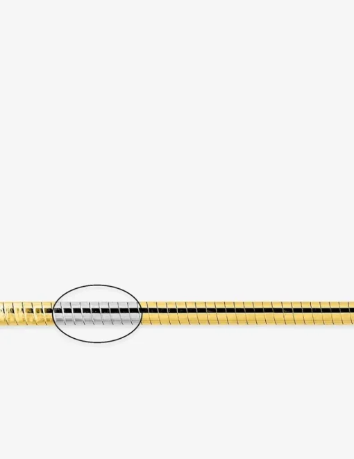 Collier chaîne Avvolto réversible or 750‰ 2 mm SO OR