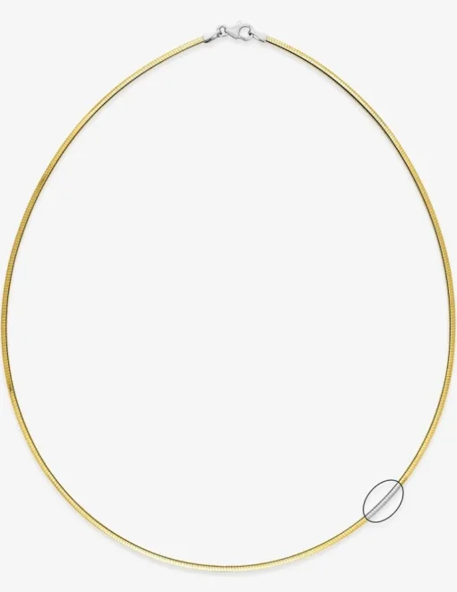 Collier chaîne Avvolto réversible or 750‰ 2 mm SO OR