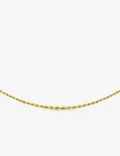 Collier chaîne corde centre 5 mm or jaune 750‰ SO OR