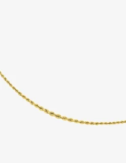 Collier chaîne corde centre 5 mm or jaune 750‰ SO OR