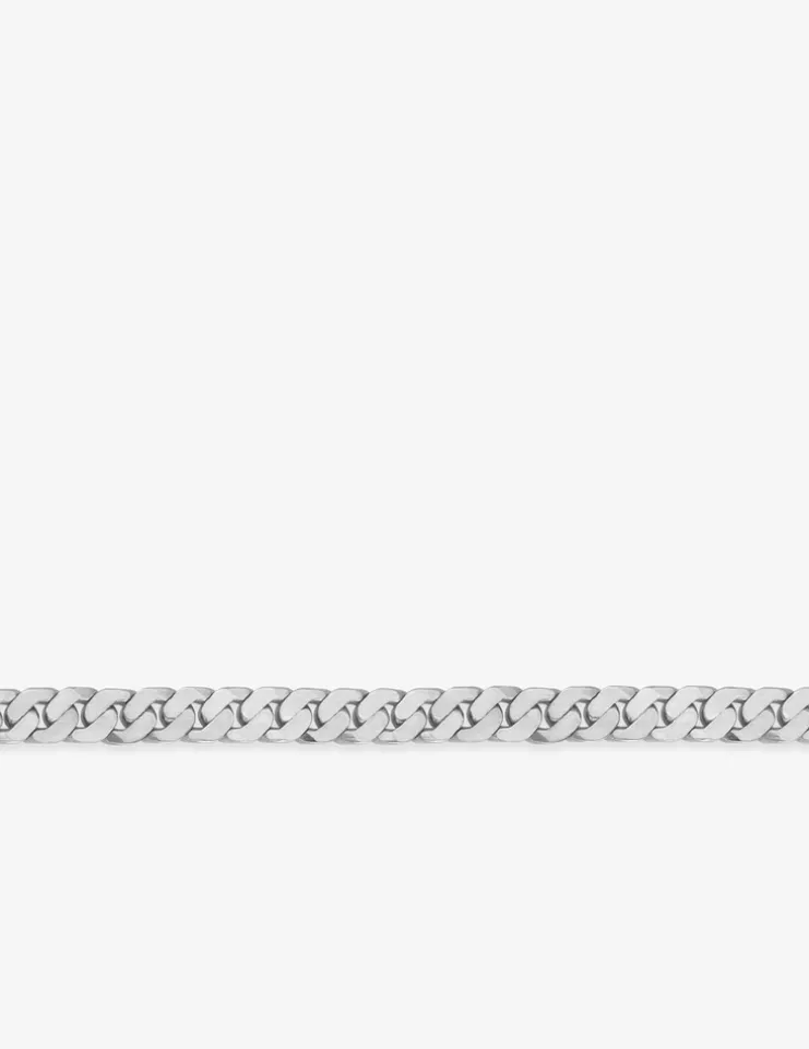 Collier chaîne en argent 925 ‰ rhodié 4mm SO OR