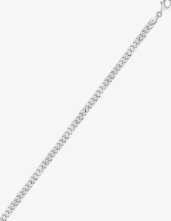 Collier chaîne en argent 925 ‰ rhodié  4mm SO OR