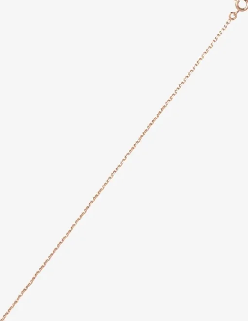 Collier chaîne forçat diamantée 1,60 mm plaqué or rose SO OR