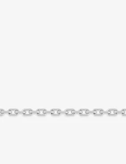 Collier chaîne forçat diamanté or blanc 750‰ 1,65 mm SO OR