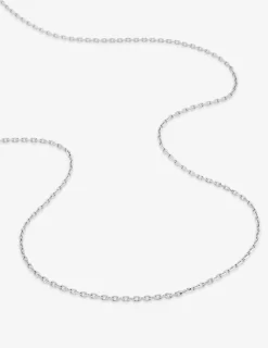 Collier chaîne forçat diamanté or blanc 750‰ 1,65 mm SO OR