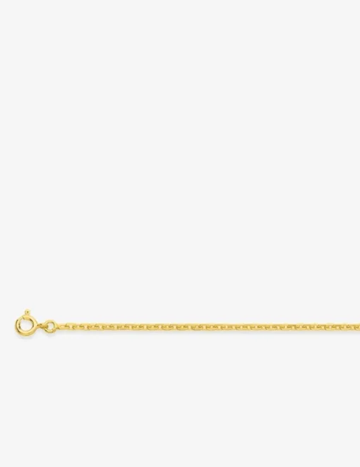 Collier chaîne forçat diamantée 2,25 mm plaqué or SO OR