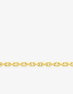 Collier chaîne forçat diamantée 1,60 mm plaqué or SO OR