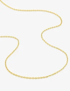 Collier chaîne forçat diamantée 1,60 mm plaqué or SO OR