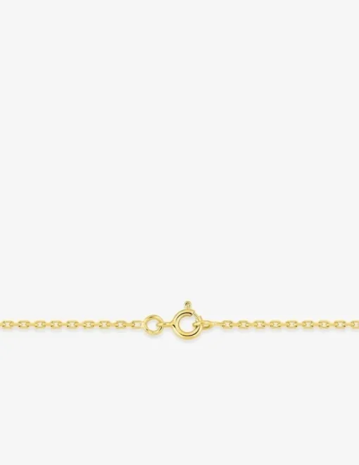 Collier chaîne forçat diamantée 1,60 mm plaqué or SO OR