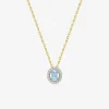 Collier chaîne forçat double ovale plaqué or, rhodium et oxyde de zirconium blanc et bleu SO OR