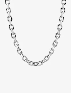 Collier chaîne forçat en acier gris SO OR