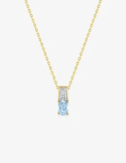 Collier chaîne forçat plaqué or, rhodium et oxyde de zirconium blanc et bleu SO OR