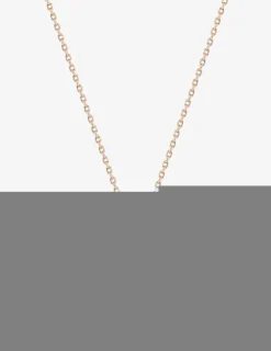 Collier chaîne forçat plaqué or rose et oxyde de zirconium 3 mm serti griffes SO OR