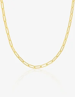 Collier chaîne forçat rectangle 2 mm plaqué or SO OR