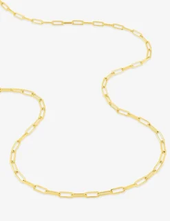 Collier chaîne forçat rectangle 2 mm plaqué or SO OR