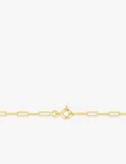 Collier chaîne forçat rectangle 2 mm plaqué or SO OR