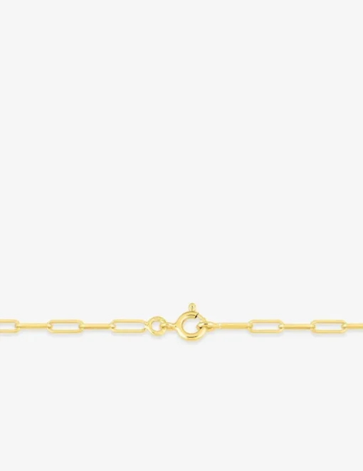Collier chaîne forçat rectangle 2 mm plaqué or SO OR