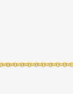 Collier chaîne forçat rond 1,75 mm plaqué or SO OR