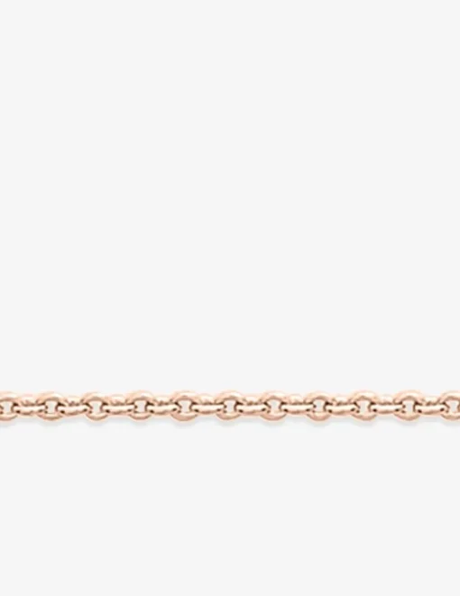 Collier chaîne forçat rond 1,75 mm plaqué or rose SO OR