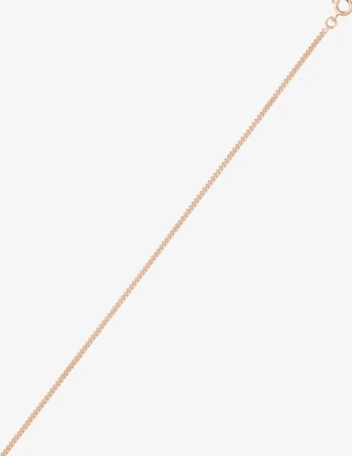 Collier chaîne gourmette diamantée 1,70 mm plaqué or rose SO OR