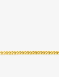 Collier chaîne gourmette diamantée 1,70 mm plaqué or SO OR