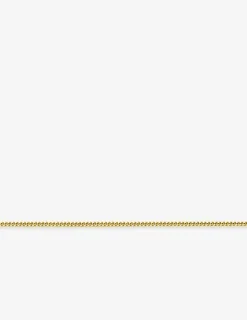 Collier chaîne gourmette diamantée 1,35 mm plaqué or SO OR