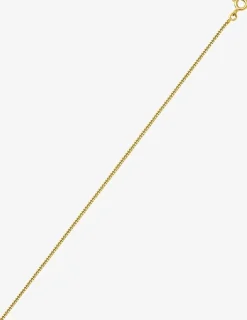 Collier chaîne gourmette diamantée 1,35 mm plaqué or SO OR